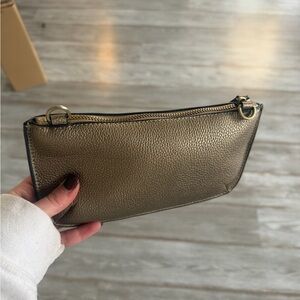 Joy Susan Metallic Gold Mini Wristlet